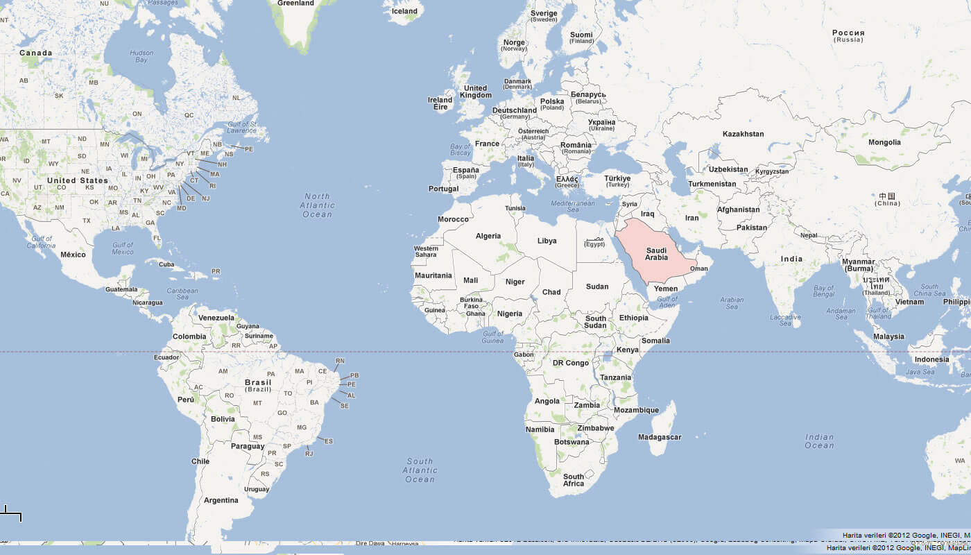 Saudi Arabia Map Saudi Arabia Map Of Saudi Arabia World 